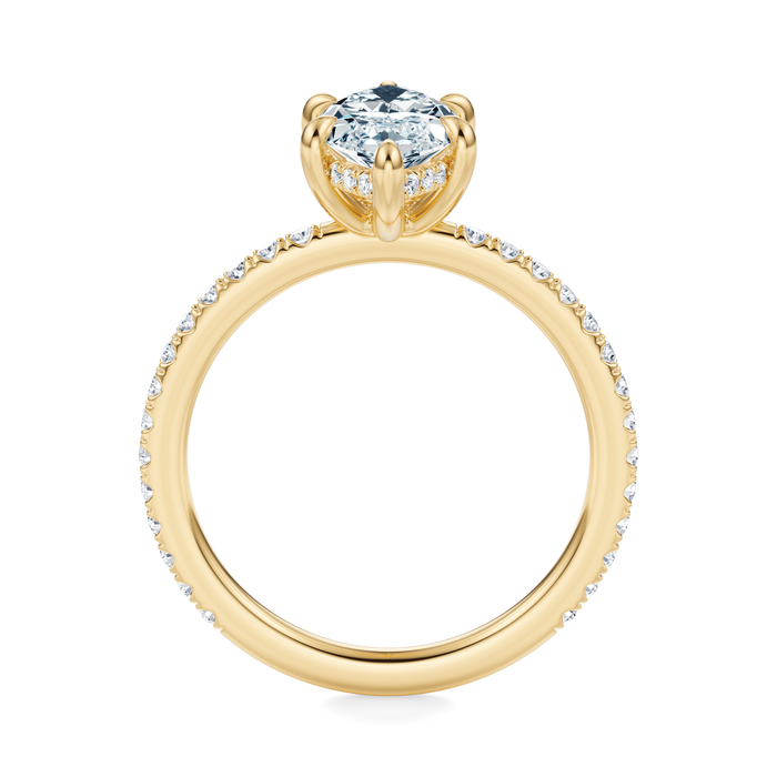 Baxter Pavé Hidden Halo Engagement Ring Setting