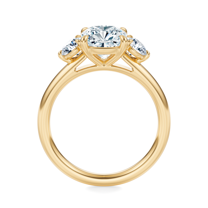 Elizabeth Three-Stone Diamond Engagement Ring Setting