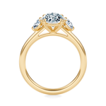 Elizabeth Three-Stone Diamond Engagement Ring Setting