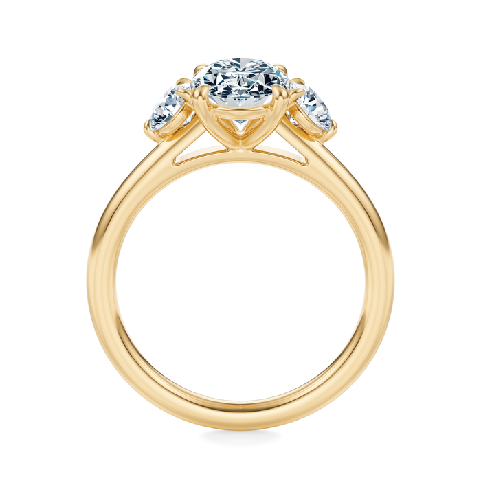 Elizabeth Three-Stone Diamond Engagement Ring Setting