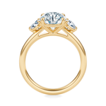 Elizabeth Three-Stone Diamond Engagement Ring Setting