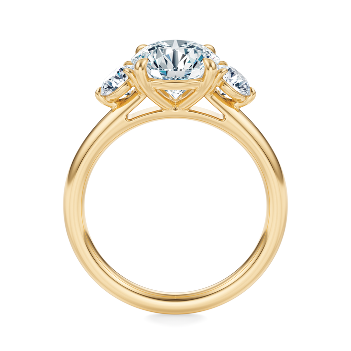 Elizabeth Three-Stone Diamond Engagement Ring Setting