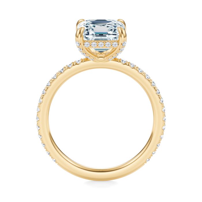 Baxter Pavé Hidden Halo Engagement Ring Setting