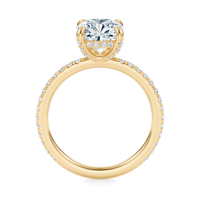 Baxter Pavé Hidden Halo Engagement Ring Setting