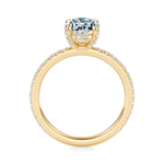 Baxter Pavé Hidden Halo Engagement Ring Setting