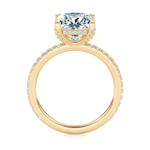 Baxter Pavé Hidden Halo Engagement Ring Setting