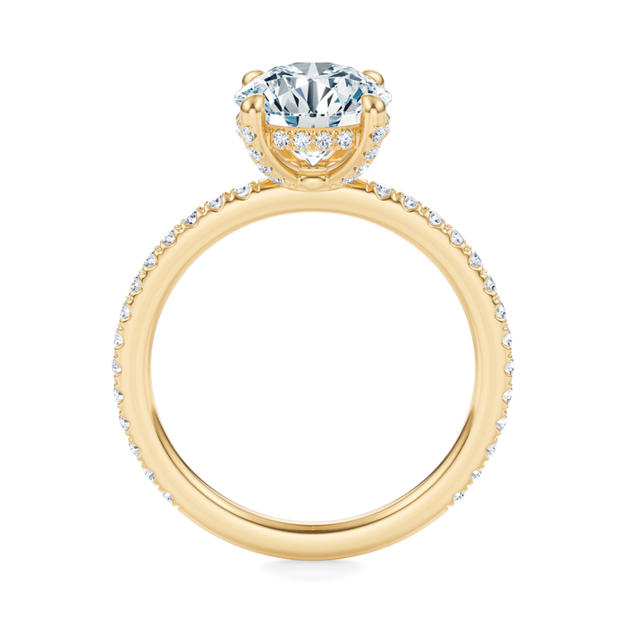 Baxter Pavé Hidden Halo Engagement Ring Setting