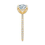 Baxter Pavé Hidden Halo Engagement Ring Setting