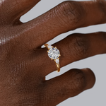Ann Three-Stone Diamond Engagement Ring Setting
