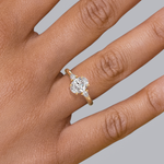 Ann Three-Stone Diamond Engagement Ring Setting