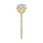 Baxter Pavé Hidden Halo Engagement Ring Setting