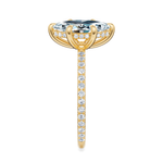Baxter Pavé Hidden Halo Engagement Ring Setting