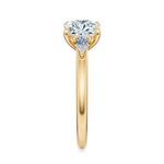 Ann Three-Stone Diamond Engagement Ring Setting