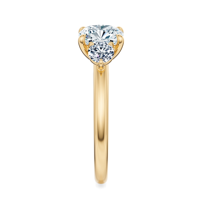 Elizabeth Three-Stone Diamond Engagement Ring Setting