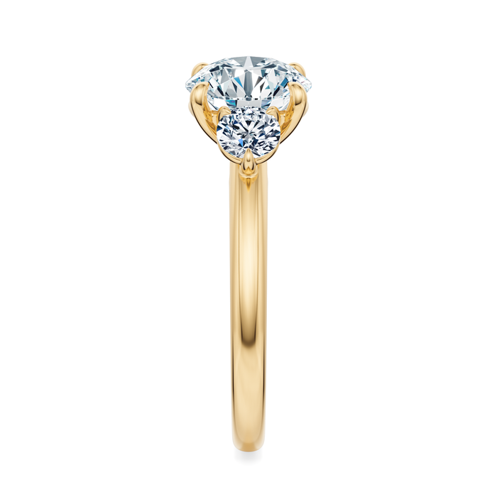Elizabeth Three-Stone Diamond Engagement Ring Setting