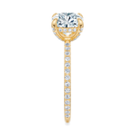 Baxter Pavé Hidden Halo Engagement Ring Setting