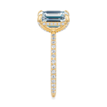 Baxter Pavé Hidden Halo Engagement Ring Setting