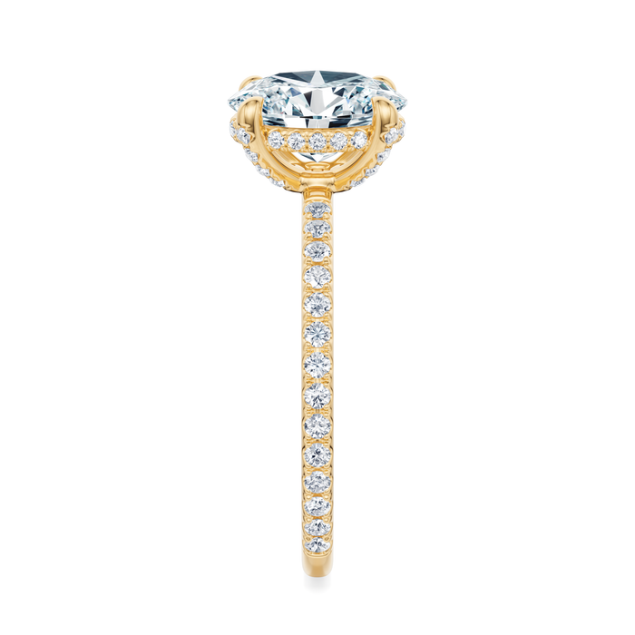 Baxter Pavé Hidden Halo Engagement Ring Setting