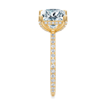 Baxter Pavé Hidden Halo Engagement Ring Setting