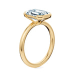 Ludlow Half Bezel Engagement Ring Setting