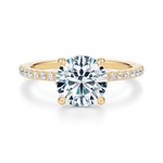 Baxter Pavé Hidden Halo Engagement Ring Setting