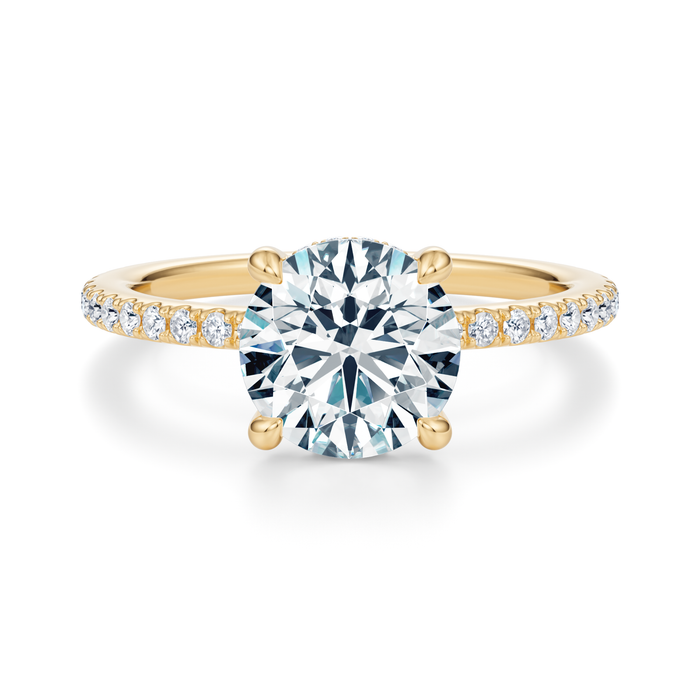 Baxter Pavé Hidden Halo Engagement Ring Setting