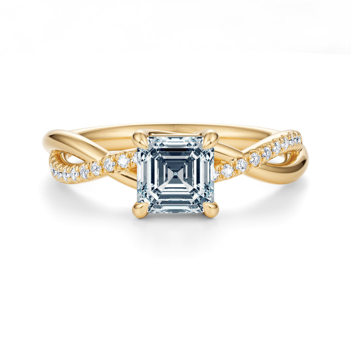 Spring Pavé Engagement Ring Setting