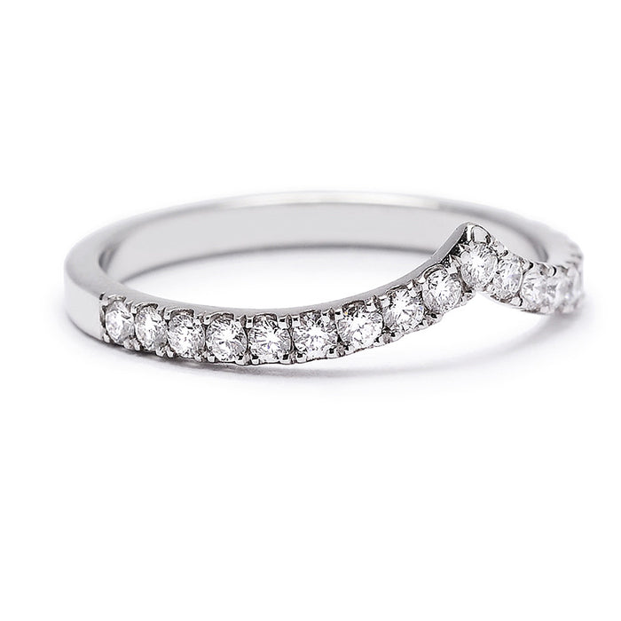 Cherry Diamond Wedding Band