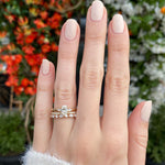 Small Baxter Half Diamond Eternity Wedding Band