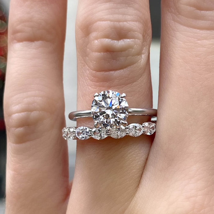 Varick Full Diamond Eternity Wedding Band