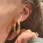 Diamond Baguette Stud Earrings
