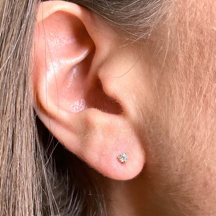 Diamond Petite Martini Stud Earrings