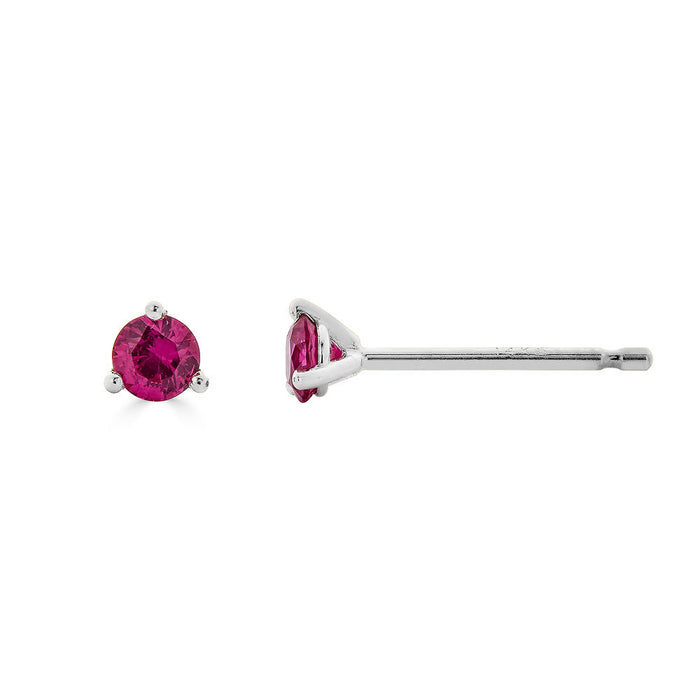 Ruby Petite Martini Stud Earrings