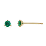 Emerald Petite Martini Stud Earrings