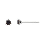 Black Diamond Petite Martini Stud Earrings