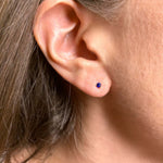 Sapphire Petite Martini Stud Earrings