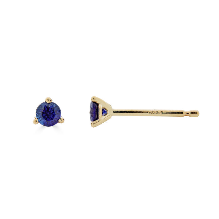 Sapphire Petite Martini Stud Earrings