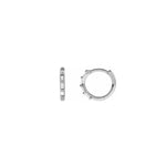 Diamond Baguette Huggie Earrings