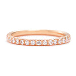 Small Baxter Half Diamond Eternity Wedding Band