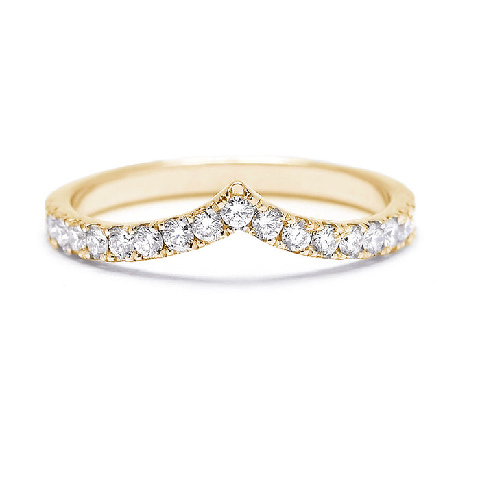 Cherry Diamond Wedding Band