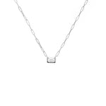 Emerald Cut Diamond Pendant Necklace