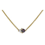 Birthstone & Diamond Necklace