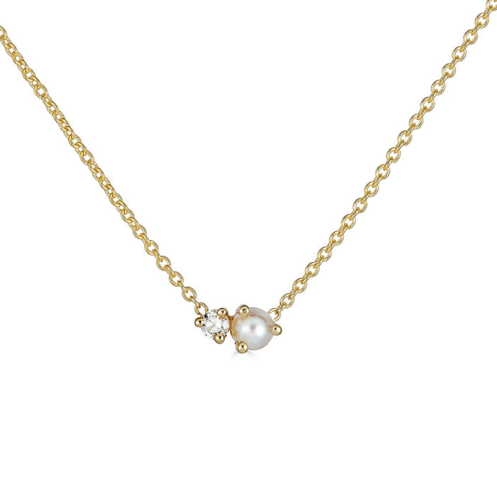 Birthstone & Diamond Necklace