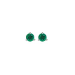 Emerald Petite Martini Stud Earrings