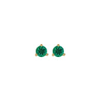 Emerald Petite Martini Stud Earrings
