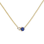 Birthstone & Diamond Necklace