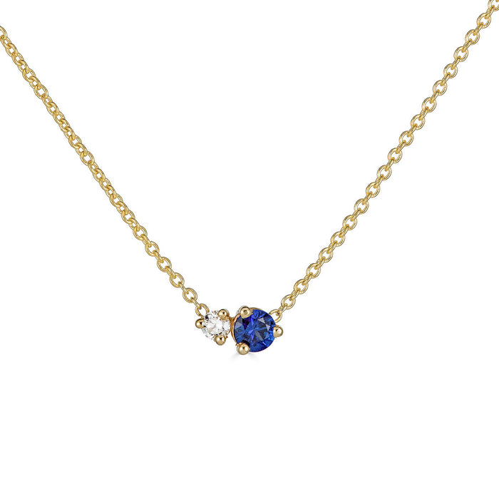 Birthstone & Diamond Necklace