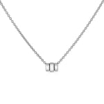 Diamond Baguette Trio Pendant Necklace