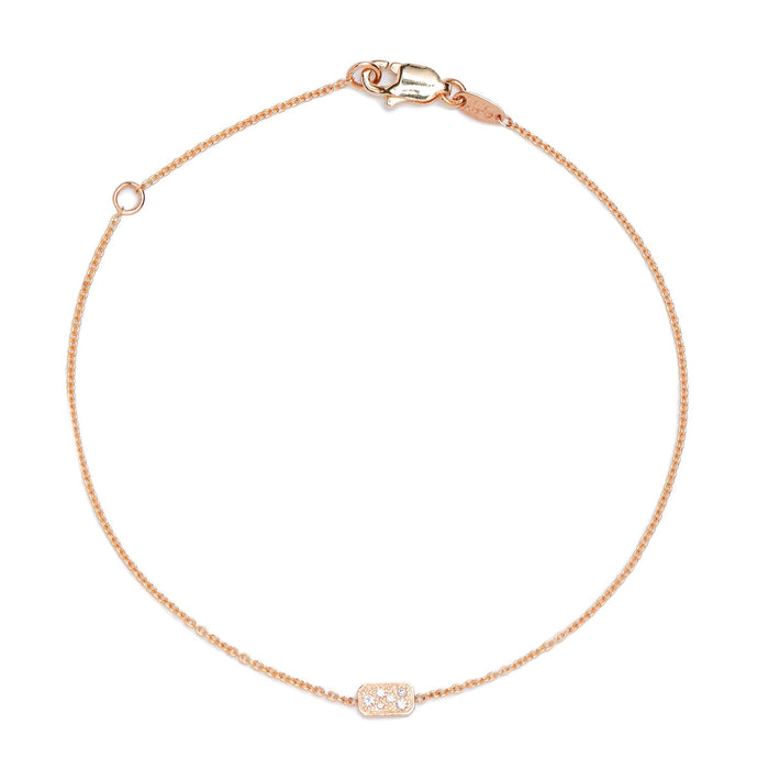 Pavé Diamond Disc Bracelet