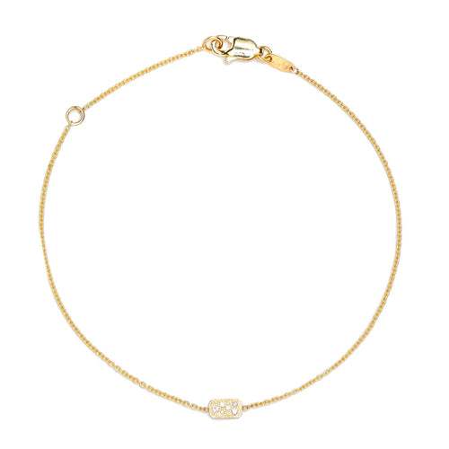 Pavé Diamond Disc Bracelet